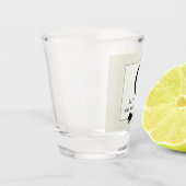 Monogram TRAUZEUGE Trauzeugen Trauzeuge Fleurdelis Schnapsglas (Links)