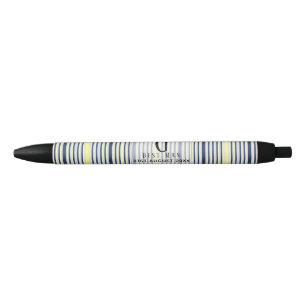 Monogram TRAUZEUGE Trauzeugen Trauzeuge Navy Yello Kugelschreiber