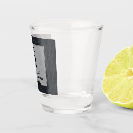 Monogram TRAUZEUGE Trauzeugen Trauzeuge PinStripes Schnapsglas (Rechts)