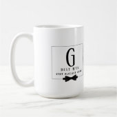 Monogram TRAUZEUGE Trauzeugen Trauzeuge Schwarze K Kaffeetasse (Links)
