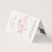 Monogram Travel Agent Passport World Map Foto Visitenkarten (Vorderseite)