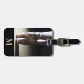 Monogram Travel Ballet Toe Dance Shoes Gepäckanhänger (Vorderseite horizontal)