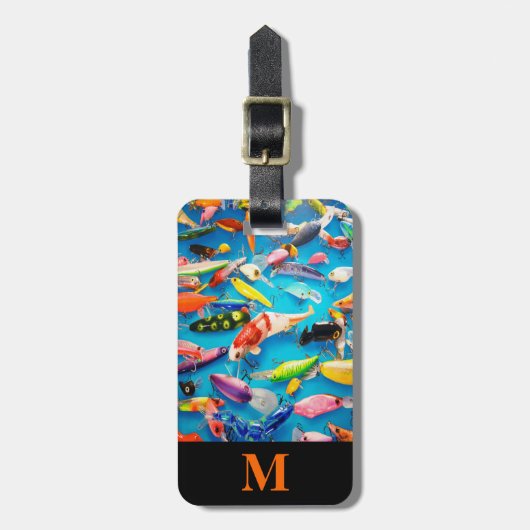 Monogram Travel Fishing Lures Gepäckanhänger (Vorderseite vertikal)
