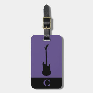 Monogram Travel Music Bass Gitarre Ultra Violet Gepäckanhänger
