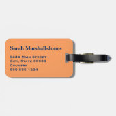 Monogram Travel Ocean, Beach und Palm Trees Gepäckanhänger (Rückseite horizontal)