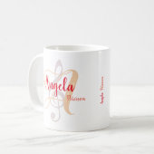 Monogram Treble Clef Music Kaffeetasse (Vorderseite Links)