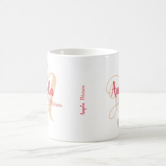 Monogram Treble Clef Music Kaffeetasse (Mittel)