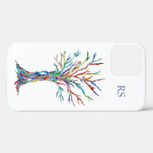 Monogram Tree of Life Case-Mate iPhone Hülle (Rückseite (Horizontal))