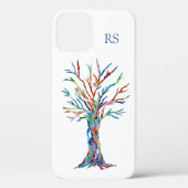 Monogram Tree of Life Case-Mate iPhone Hülle (Rückseite)