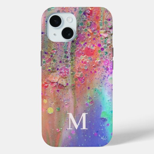 Monogram Trendy Acrylic Abstrakt Case-Mate iPhone Hülle (Rückseite)