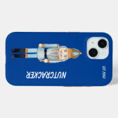 Monogram trendy Cartoon Nutcracker Marine blau Case-Mate iPhone Hülle (Rückseite (Horizontal))