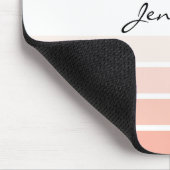 Monogram Trendy Coral Pastel Minimalistisch Mousep Mousepad (Ecke)