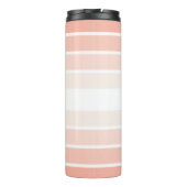 Monogram Trendy Coral Pastel Thermal Tumbler Thermosbecher (Rückseite)