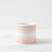 Monogram Trendy Coral Pink Pastel Espresso Tasse (Vorderseite)