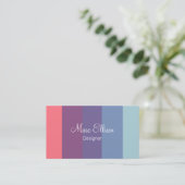 Monogram Trendy Designer Business Cards Visitenkarte (Stehend Vorderseite)