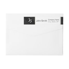 Monogram Trendy Geometric Black Pattern