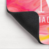 Monogram Trendy Modern Girly Chic Abstrakt Stylish Mousepad (Ecke)