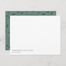 Monogram Trendy Modern Note
