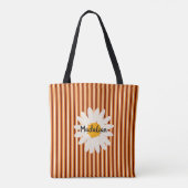 Monogram trendy Retro-Skandinavier Stripmuster Tasche (Rückseite)