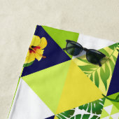 Monogram Trendy Tropical Cockatop Floral Strandtuch (Beispiel)