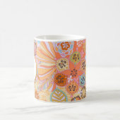 Monogram Trippy Nostalgic Floral Mood Kaffeetasse (Mittel)
