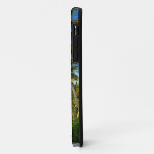 Monogram Tropical Beach Palm Trees Case-Mate iPhone Hülle (Hinten/Links)