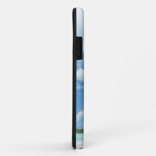 Monogram Tropical Beach Palm Trees Case-Mate iPhone Hülle (Hinten/Rechts)