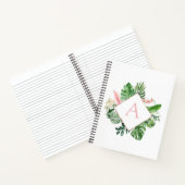 Monogram Tropical Palms Green Notizblock (Innenseite)