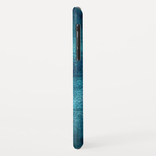 Monogram Turquoise Mandala Aquarellmuster Case-Mate iPhone Hülle (Hinten/Links)