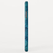 Monogram Turquoise Mandala Aquarellmuster Case-Mate iPhone Hülle (Hinten/Rechts)