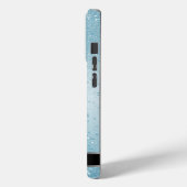 Monogram Twinkle Ombre - Baby Blue Case-Mate iPhone Hülle (Rückseite / Links)