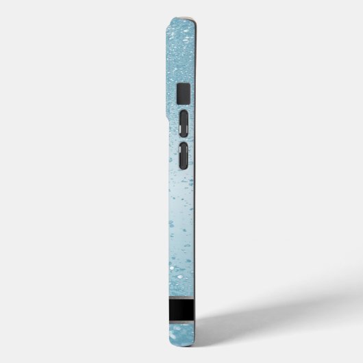 Monogram Twinkle Ombre - Baby Blue Case-Mate iPhone Hülle (Rückseite / Links)