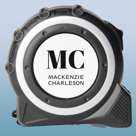 Monogram Two Initials Custom Maßband