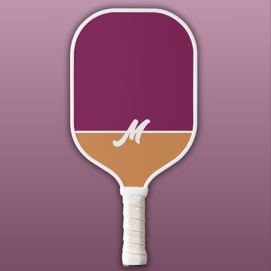 Monogram Two Tone Berry & Cinnamon mit White Pickleball Schläger
