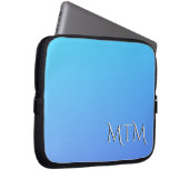 Monogram Two Tone Blue Color Combination Laptopschutzhülle (Vorne Rechts)