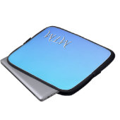 Monogram Two Tone Blue Color Combination Laptopschutzhülle (Vorne Knopf)