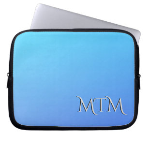Monogram Two Tone Blue Color Combination Laptopschutzhülle