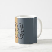 Monogram Two Tone Kaffeetasse (VorderseiteRechts)