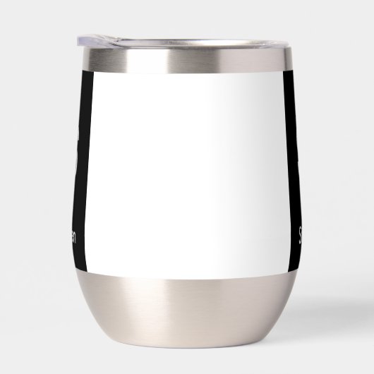 Monogram Two Tone Modern Black and White (Rechts)