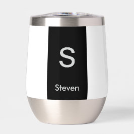 Monogram Two Tone Modern Black and White