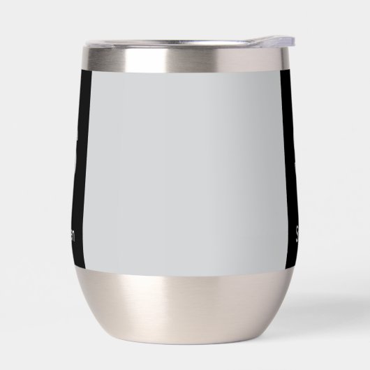 Monogram Two Tone Moderne Schwarz und Grau (Links)