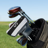 Monogram Two Tone Moderne Schwarz und Grau Golf Headcover (In Situ)