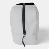 Monogram Two Tone Moderne Schwarz und Grau Waschbeutel (Rechts)