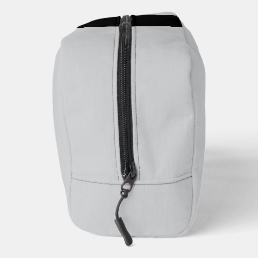 Monogram Two Tone Moderne Schwarz und Grau Waschbeutel (Rechts)