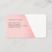 Monogram Two Tone Visitenkarte (Rückseite)