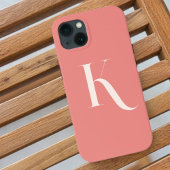 Monogram Typografie Blush Pink Feminine Girl Case-Mate iPhone Hülle