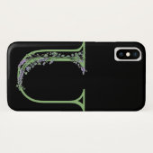 Monogram U Lavendel Eucalyptus Case-Mate iPhone Hülle (Rückseite (Horizontal))