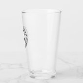 Monogram U - Viking Style - Pint Glass Glas (Links)