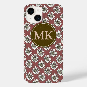 Monogram und Daisies Case-Mate iPhone 14 Hülle