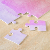 Monogram und farbenfrohe Fading Ombre Gradient Puzzle (Seite)